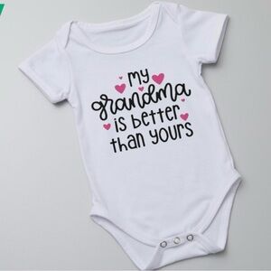 Baby onesie personalized grandma bodysuits